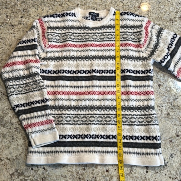 Nautica XL Men’s Fair Isle Winter Sweater Cotton Wool Blend - Picture 9 of 12